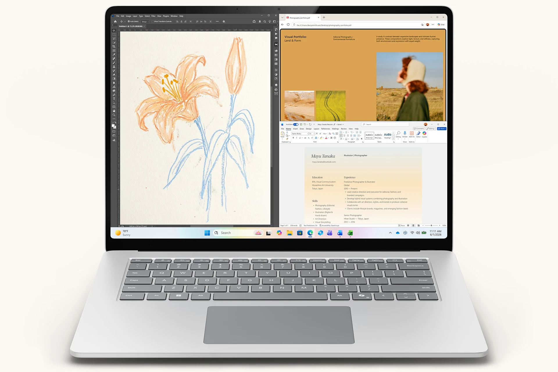 Surface Laptop 8, 15 cali, w kolorze platynowym