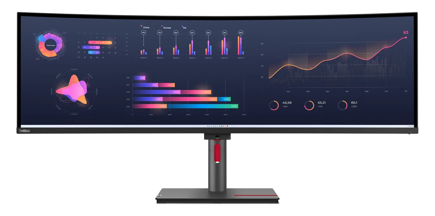 ThinkVision P49w-30 — z przodu
