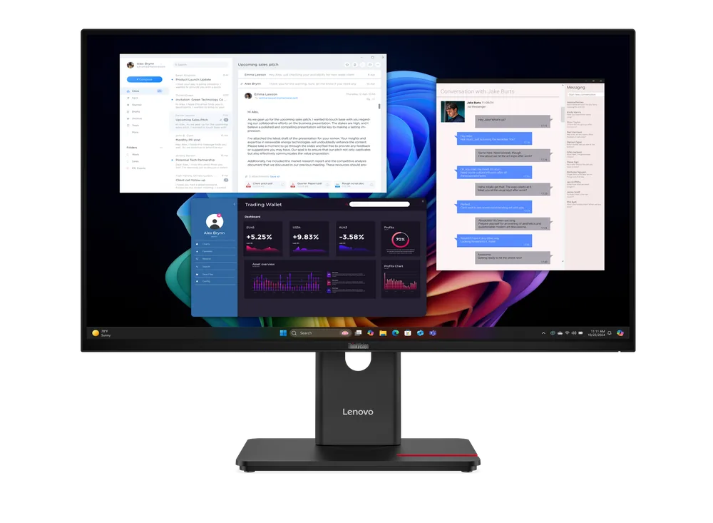 ThinkVision T27UD-40 — z przodu